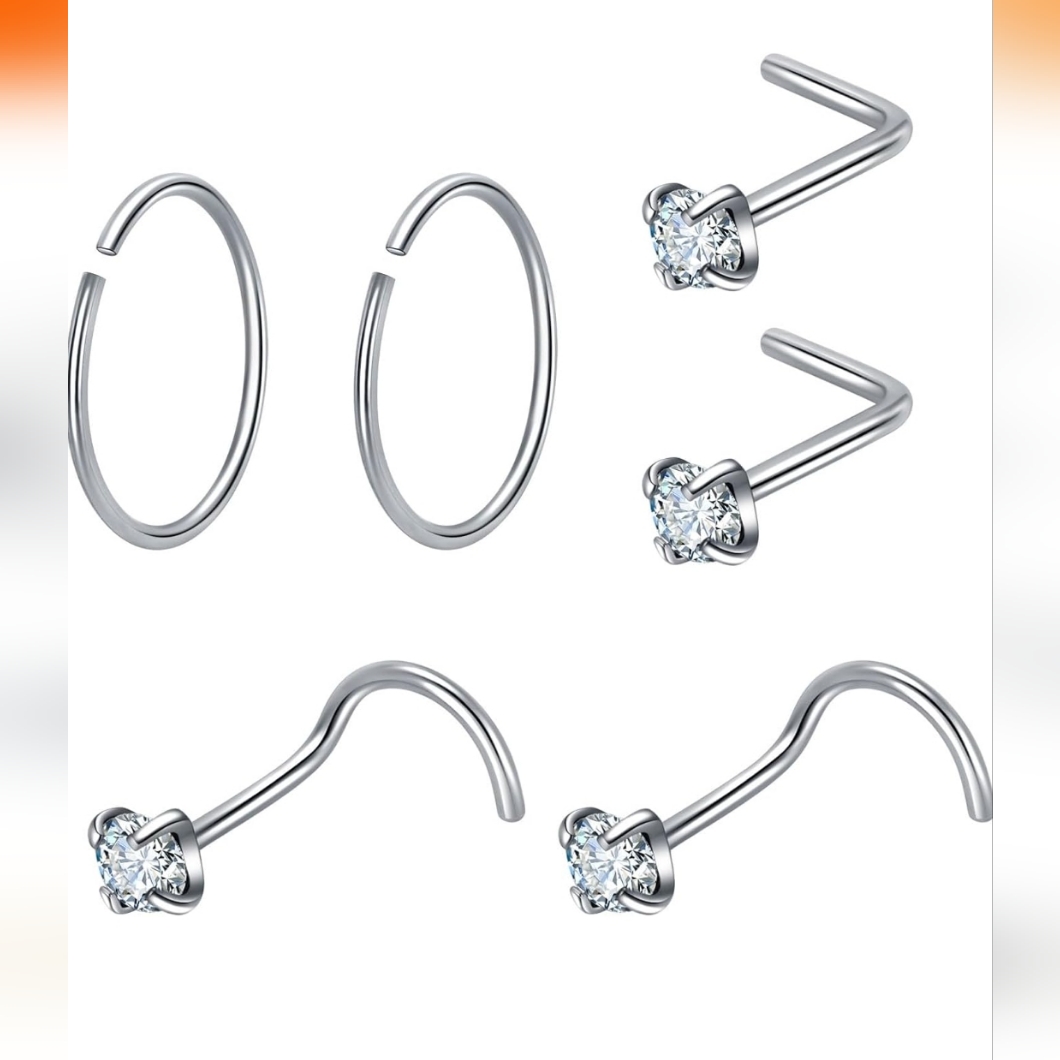 6 Nose Rings